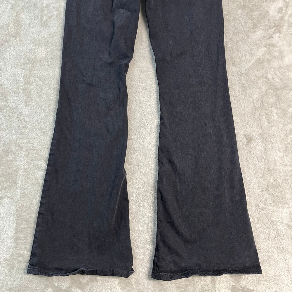 Topshop Moto Jamie Flare Jeans Black High Rise Stretch 28x32 (24x31) Grunge - Picture 14 of 14